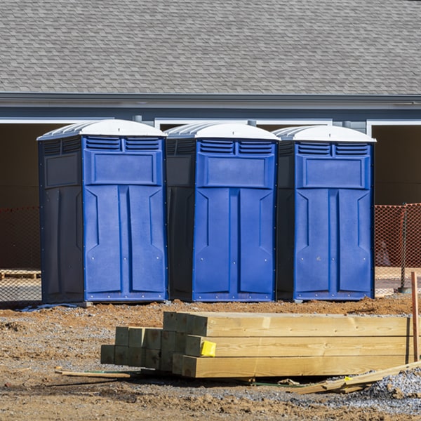 what is the expected delivery and pickup timeframe for the porta potties in DuBois Pennsylvania